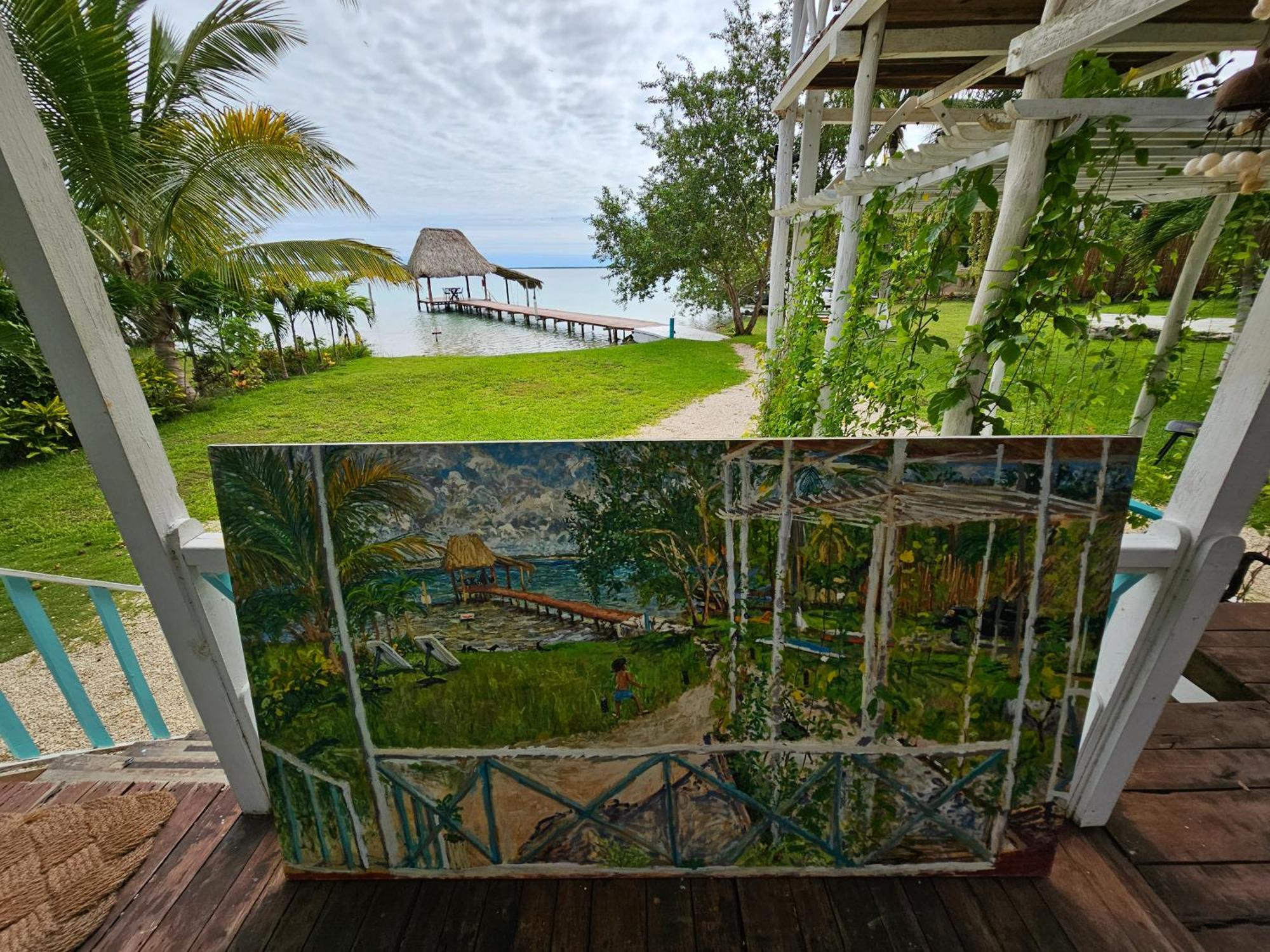 Cabana Con Muelle Privado En La Laguna De בקאלאר מראה חיצוני תמונה